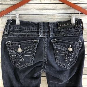 Rock Revival Chrissie Straight Dark Wash Jeans